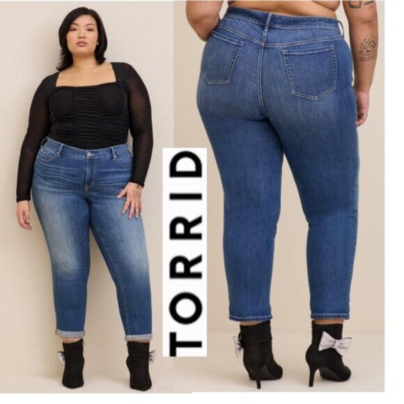 Torrid Boyfriend Jeans Size 16 - Picture 1 of 13